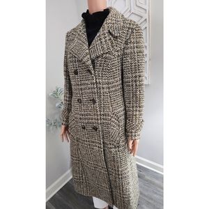 Vintage Allander House Of Fraser Iris Tweed by Castleisland Long Coat